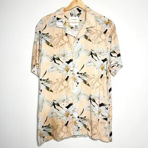 Denim & Flower Ricky Singh Hawaiian Short Sleeve Men's Button Up Sz Medium